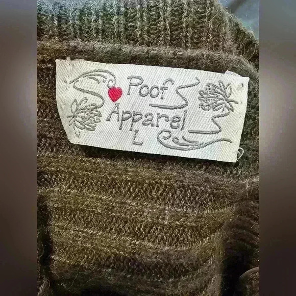 Proof Apparel Green Sweater With Button Detail - Picture 7 of 7